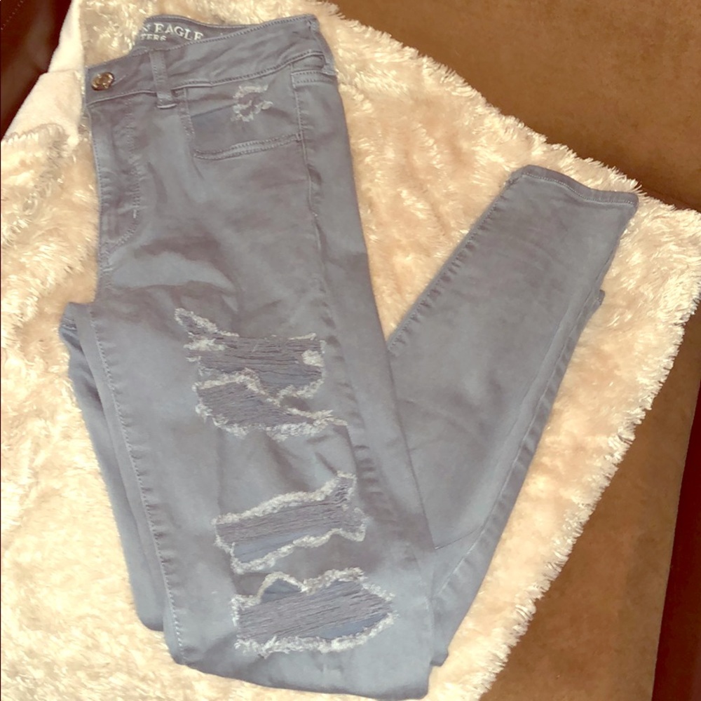 Grey Ripped Jeans